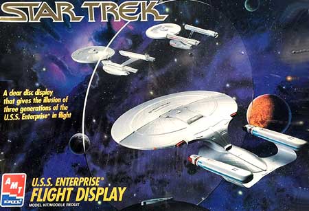 star trek amt enterprise ship set model