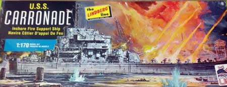 lindberg uss carronade ship model