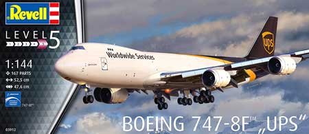 revell 747 ups model aircraft
