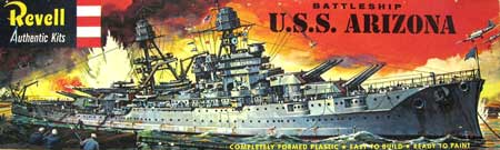 revell uss arizona ship model