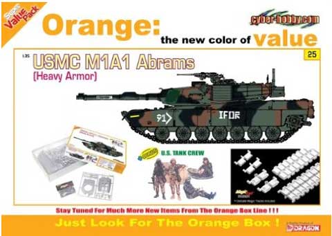 dragon usmc m1a1 abrams desert storm tank model kit with figures