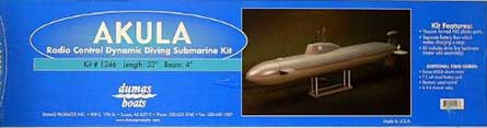 dumas akula submarine model