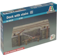 italeri 1/35 dock with stairs model