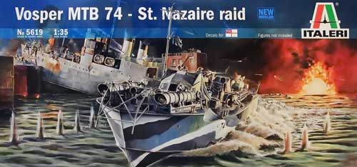 italeri vosper mtb nazaire raid model kit