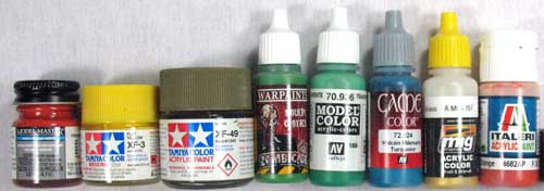 scalemodel paints compare