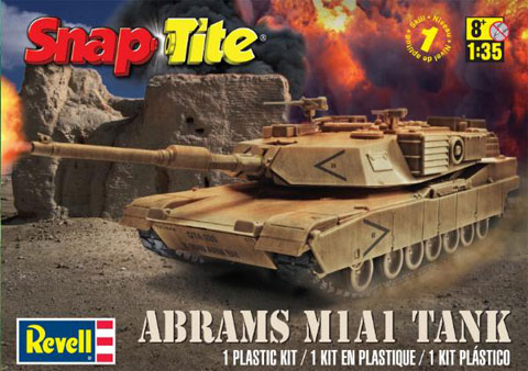 revell abrams snap tank model kit