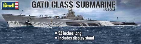 revell gato submarine model kit