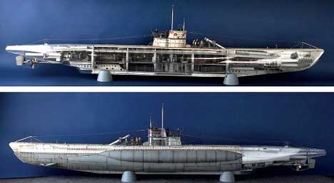 trumpeter 1/48 u-boat submarine model 1231 06801