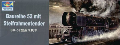 trumpeter german br52 steam locomotive model kits