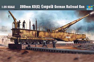trumpeter german leopold railgun model kits