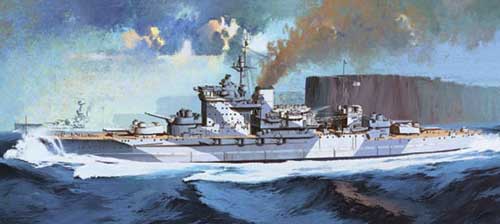 academy hms warspite battleship ship model