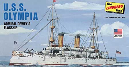 lindberg uss olympia ship model