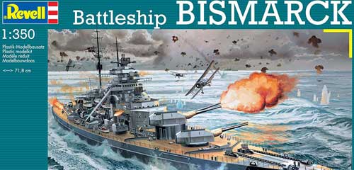 revell german bismarck model ship