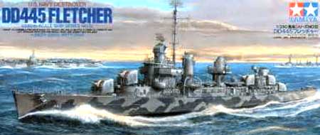 tamiya fletcher ship model