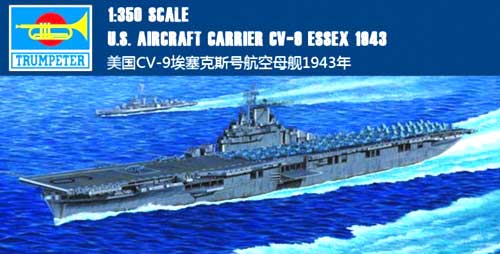 trumpeter essex cv9 ship model