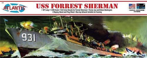 atlantis uss forrest sherman model ship