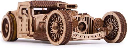 wood hot rod model