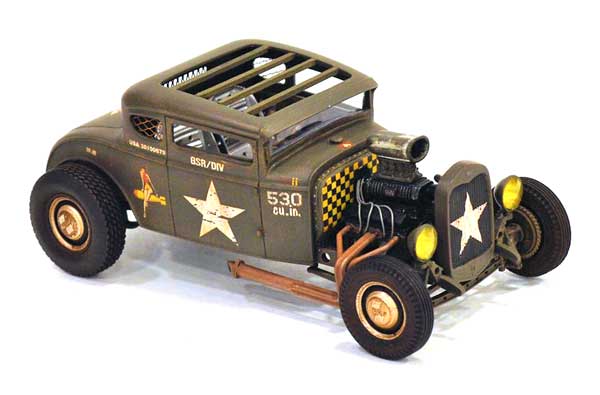 hot rod coupe rat rod model