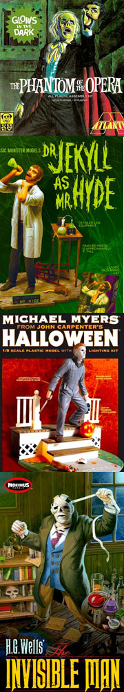 halloween monster model kits