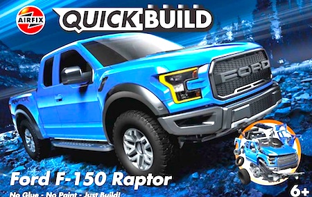 airfix ford raptor truck blue