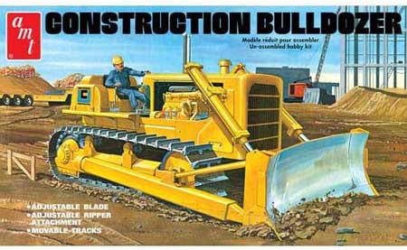 AMT Construction Bulldozer 1:25 Scale Model Kit  (AMT1086)