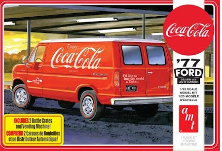 AMT 1173 1977 Van Vending Machine Coce Cola 1:25 Scale Model Kit