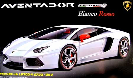Fujimi Model lamborghini bianco rosso 
