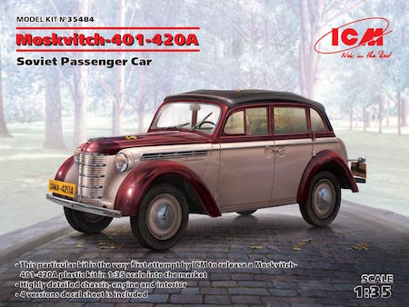 icm russian moskvitch car model
