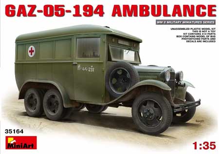 miniart gaz ambulance truck model kit