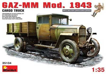 miniart gaz mm truck model kit