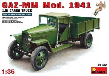 miniart gaz truck model kit