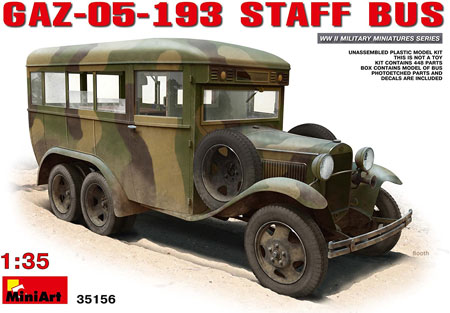 miniart staff bus model kit