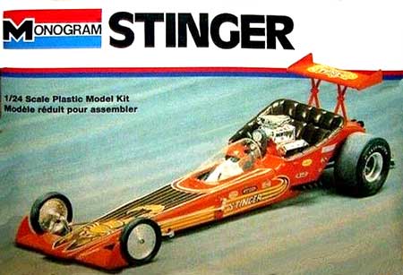 Monogram Stinger Rear Engine Rail Dragster Scale Plastic Model Kit Monogram