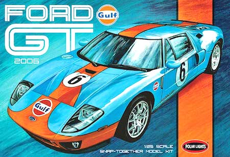 Polar Lights Gulf  Ford GT   Scale Model Kit