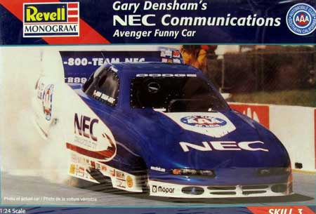 Monogram Gary Densham's NEC Communications Avenger Funny Car