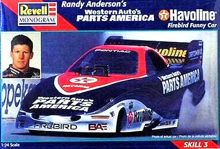 revell Monogram Randy Anderson's Western Auto's Parts America Havoline Firebird Funny Car