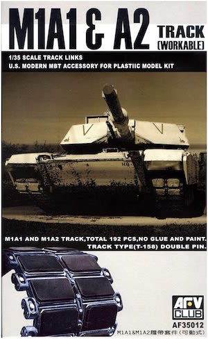AFV35012 1:35 AFV Club M1A1 / M1A2 Abrams T-158 Workable Track MODEL BUILDING KIT