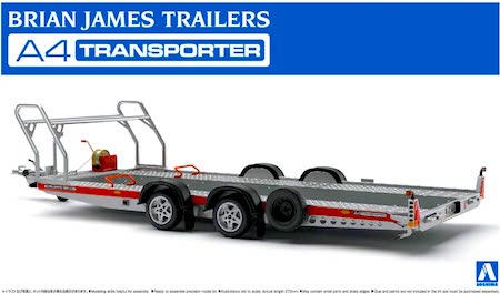 Aoshima Brian James Trailers A4 Transporter Scale Model Kit
