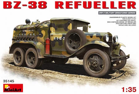 miniart bz 38 russian tanker fuel truck model