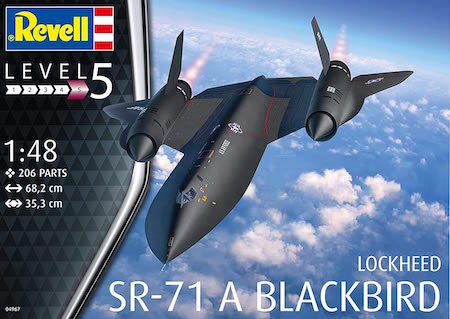 Revell Model Kit Lockheed SR-71A Blackbird Stealth Aircraft 