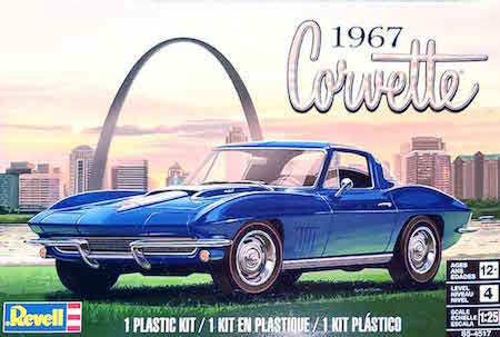 Revell 85-4517 1967 Corvette Coupe Model Car Kit 1:25 Scale