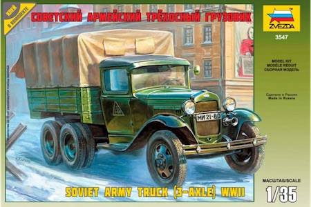 bronco soviet gaz aaa cargo truck model kit