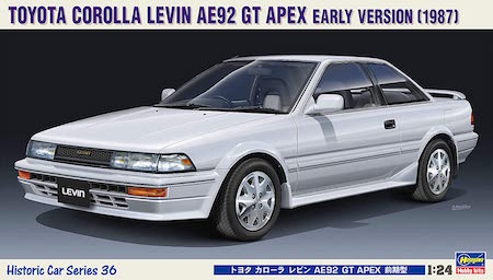 Hasegawa HC36 1/24 Toyota Corolla Levin EA92GT Apex Model Building