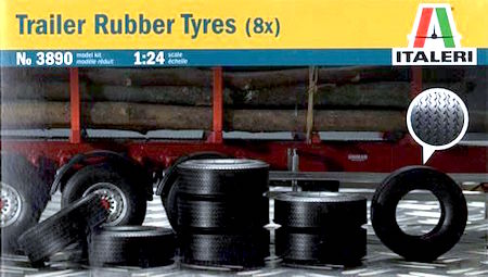 Italeri 3890 1:24 Scale Trailer Tyres (Pack of 8)