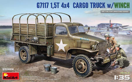  MiniArt 4x4 G7117 Cargo Truck with Winch Scale Model kit