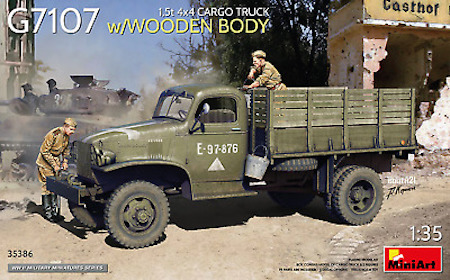  MiniArt 4x4 G7107 Cargo Truck with Wooden Body