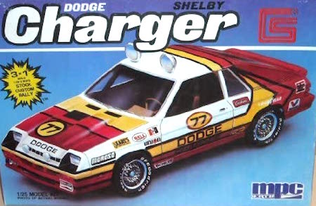 MPC 6393 1987 Dodge Shelby Charger 1/25 Scale Plastic Model Kit