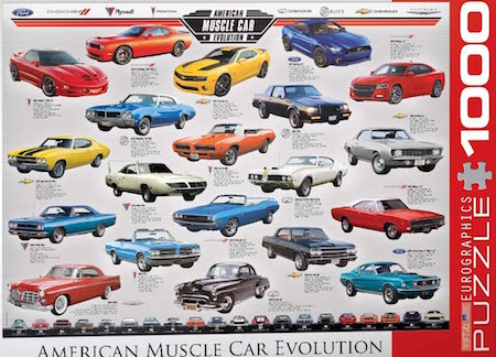 
EuroGraphics Muscle Car Evolution Jigsaw Puzzle (1000-Piece)