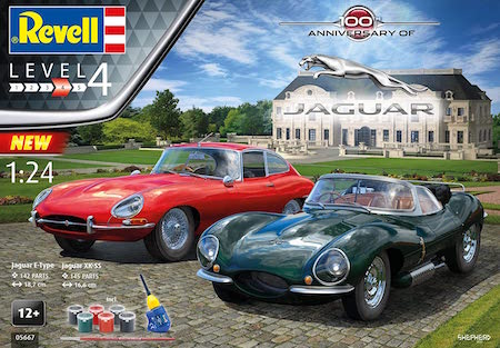 Revell RV05667 1:24-100 Years Jaguar (Gift Set