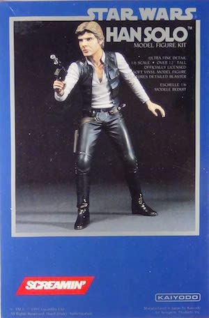 Screamin 1:6 Star Wars Han Solo Soft Vinyl Model Figure + Blaster Kit 3450